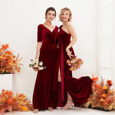 Velvet Bridesmaid Dresses