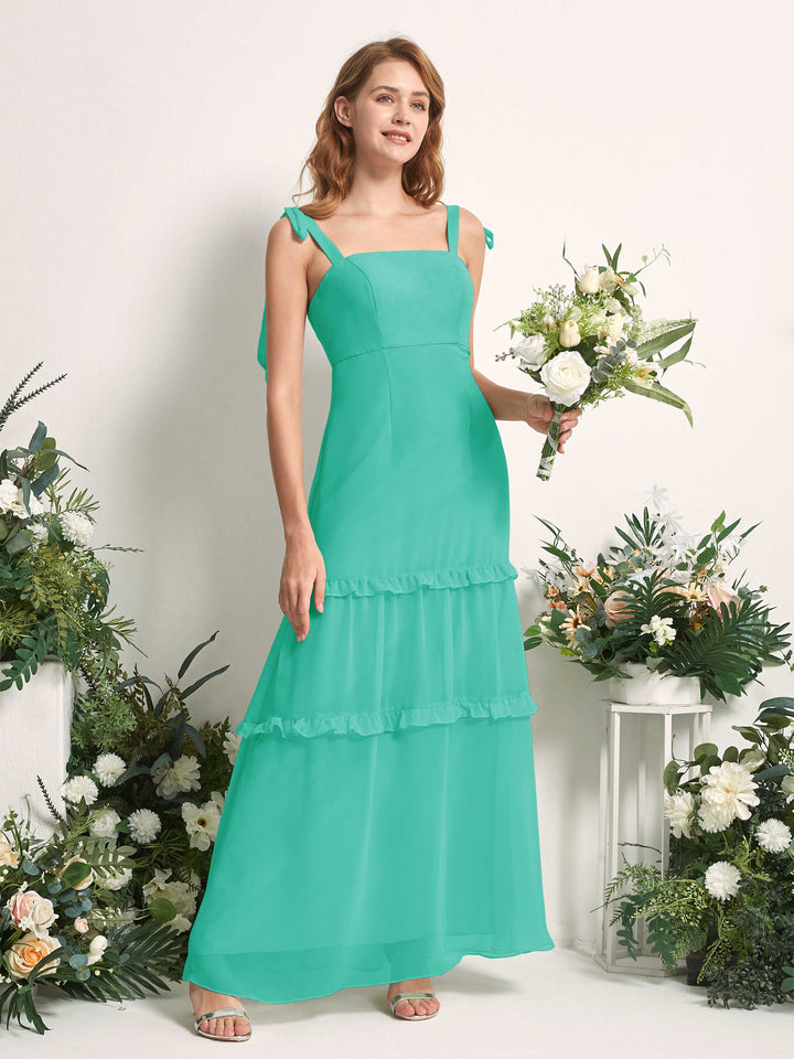 Carlyna Kaiya A-Line Tiffany Bridesmaid Dress Maxi Sleeveless Straight Dress 