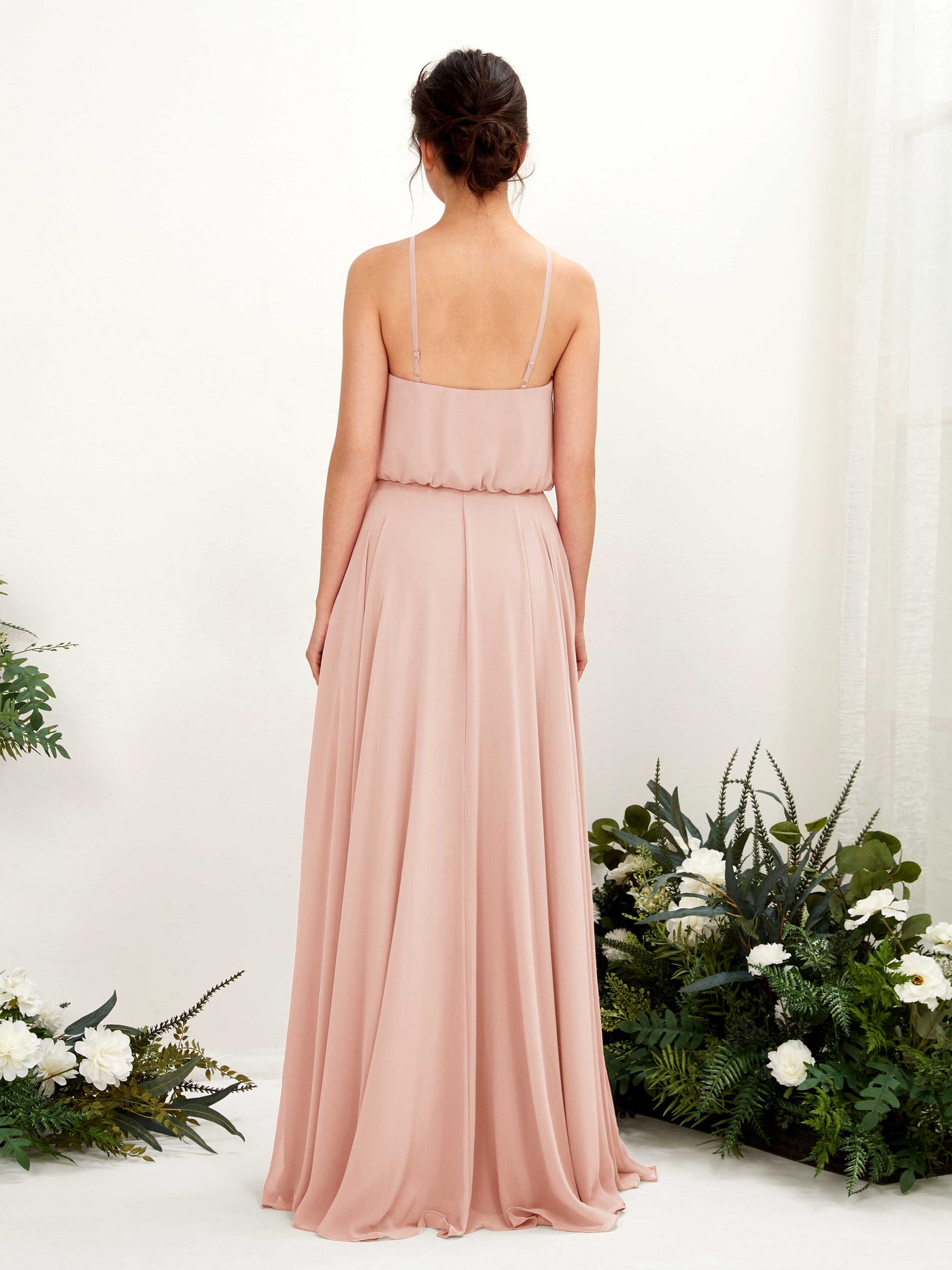 Bohemian Halter Spaghetti-straps Bridesmaid Dress - Pearl Pink (81223408)#color_pearl-pink