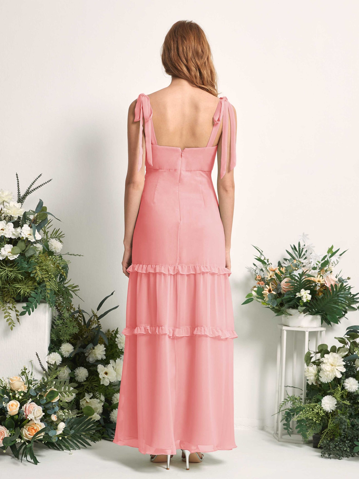 Carlyna Kaiya A-Line Ballet Pink Bridesmaid Dress Maxi Sleeveless Straight Dress #color_ballet-pink