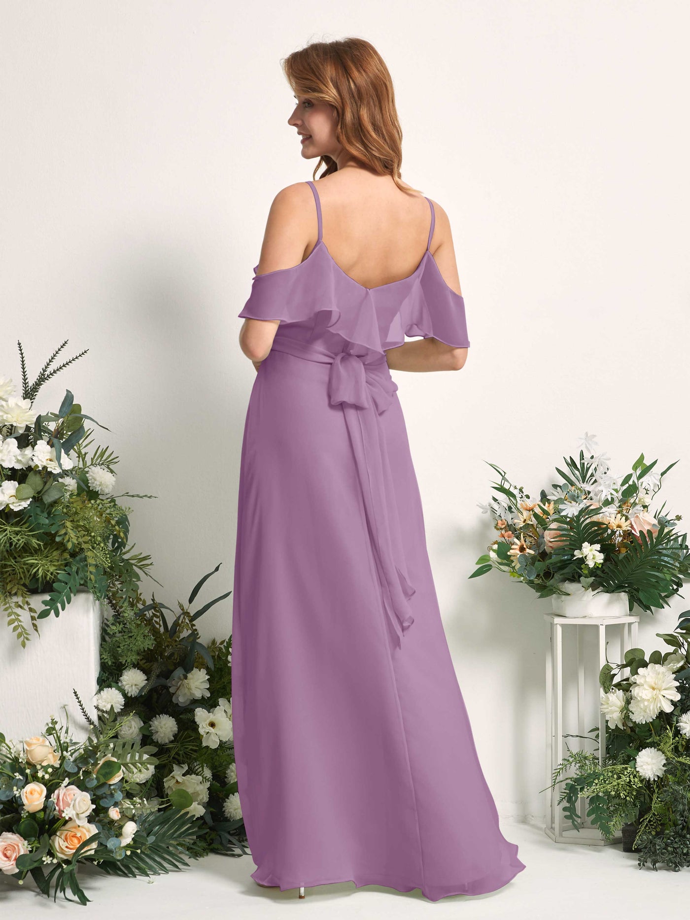 Carlyna Yvette A-Line Orchid Mist Bridesmaid Dress Maxi Sleeveless V-Neck Dress #color_orchid-mist