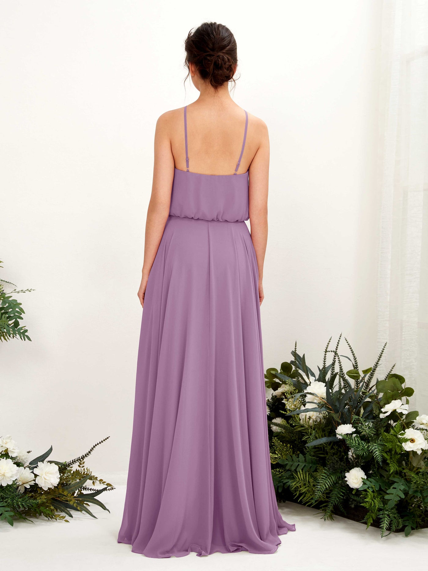 Bohemian Halter Spaghetti-straps Bridesmaid Dress - Orchid Mist (81223421)#color_orchid-mist