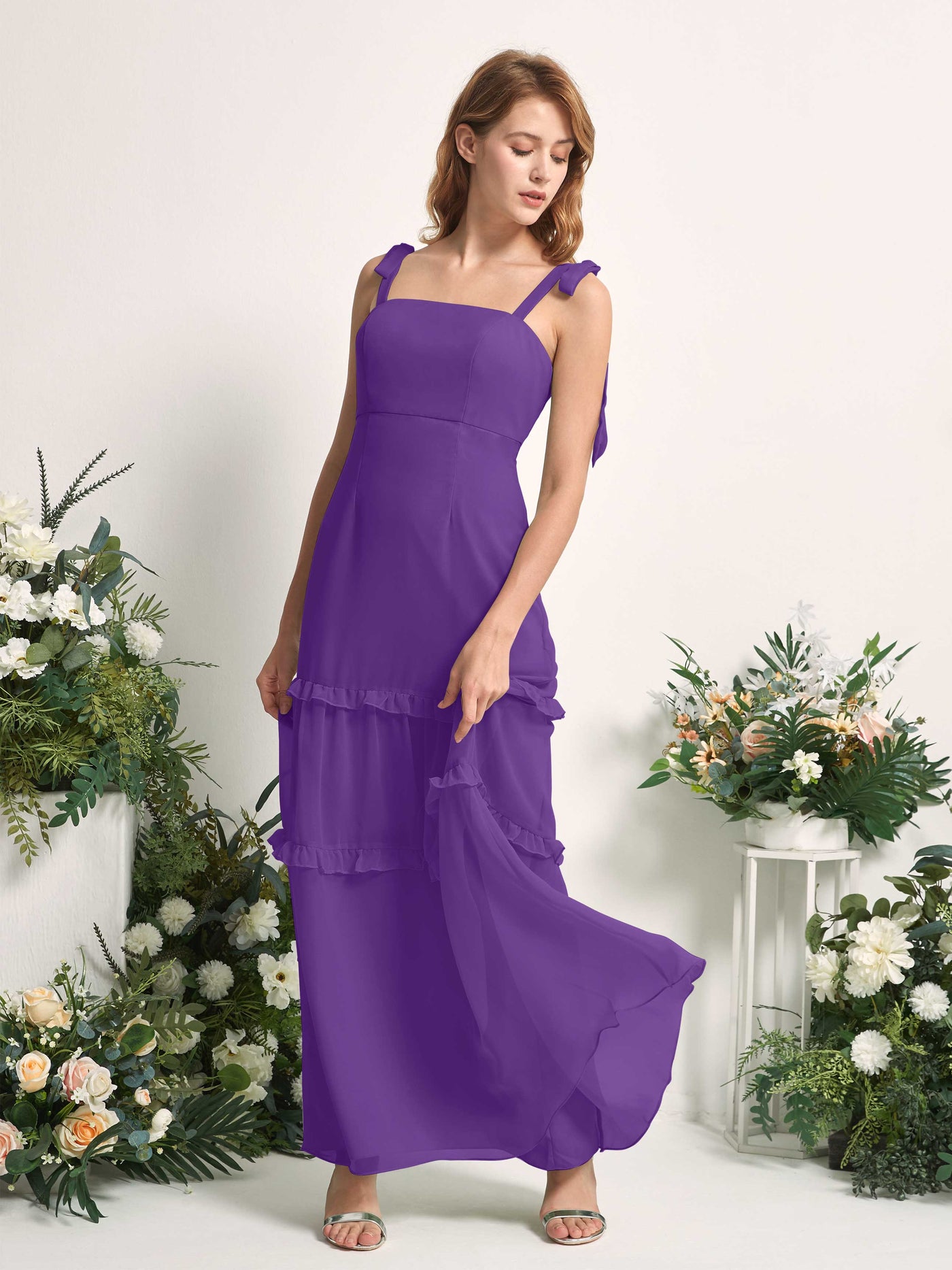 Carlyna Kaiya A-Line Regency Bridesmaid Dress Maxi Sleeveless Straight Dress #color_regency