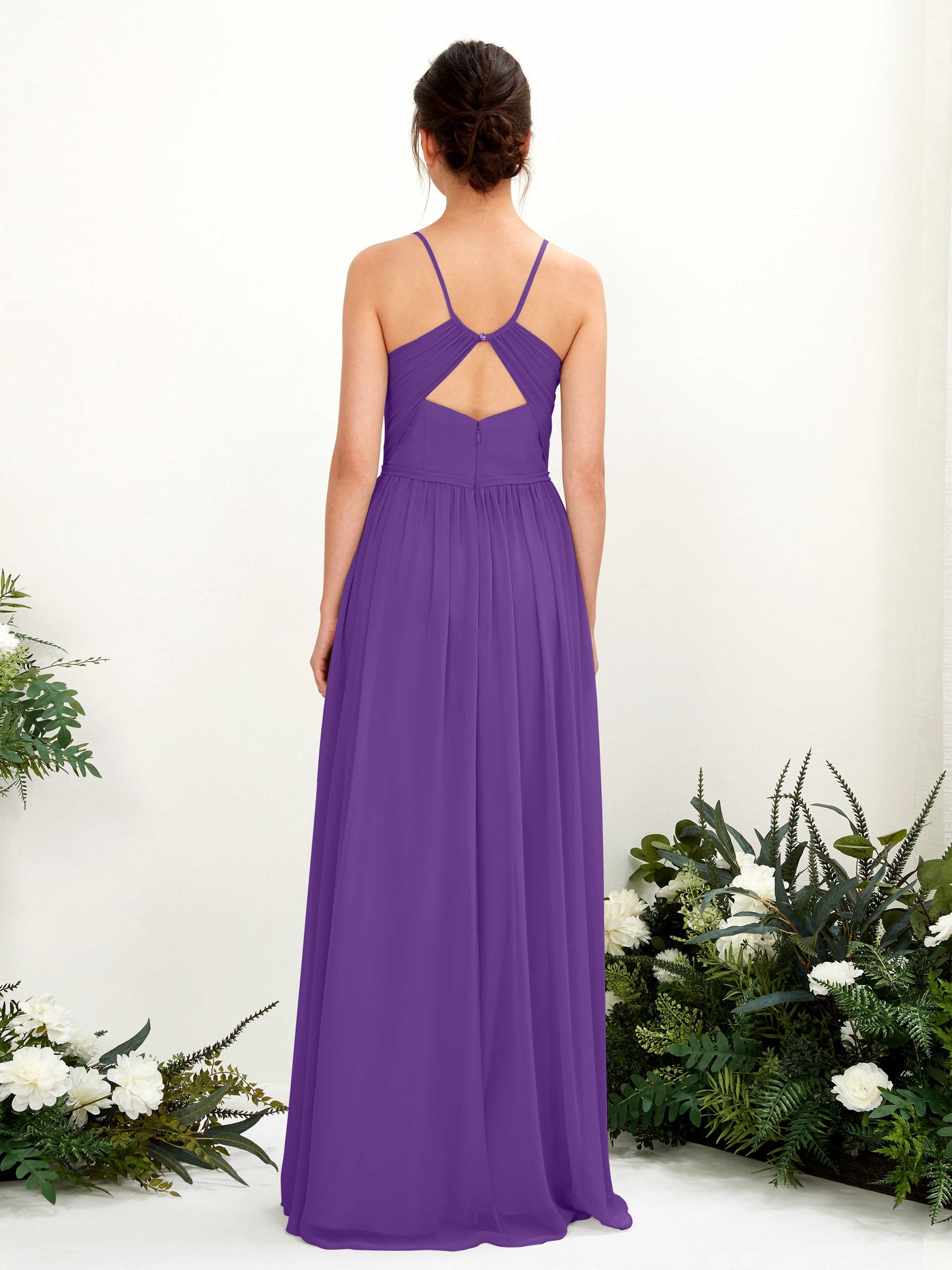 Carlyna Angela A-Line Regency Bridesmaid Dress Maxi Sleeveless V-Neck Dress #color_regency